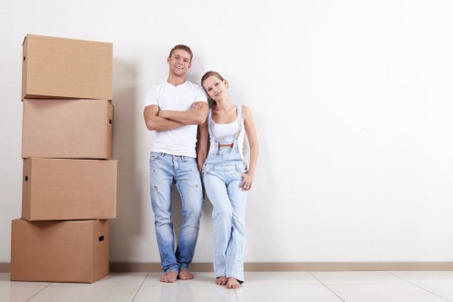 Removal team planning a flat move in Highbury