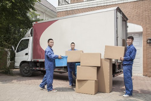 Removal team preparing a same day move in Highbury