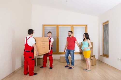Final stage of a smooth removals process in Highbury
