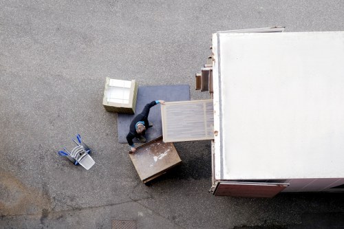 Professional movers handling a retail or office relocation