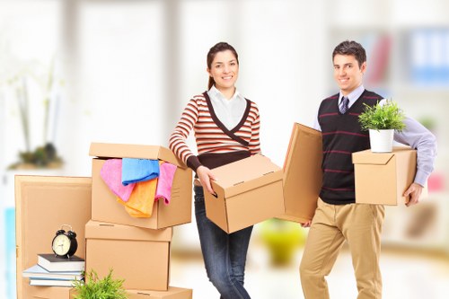 Professional house removalists helping with a move across Highbury