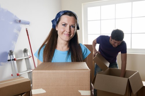 Selection of moving boxes and tape for local packing needs