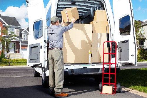Loading furniture into a van for a Highbury home or flat removal