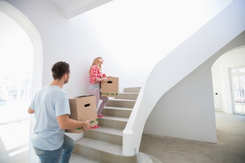 Van service helping with household relocation in Highbury