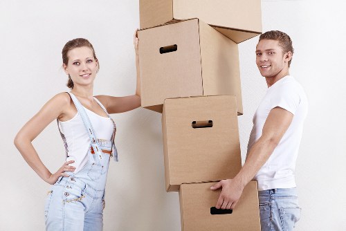 Local removal van service handling a property move near Highbury