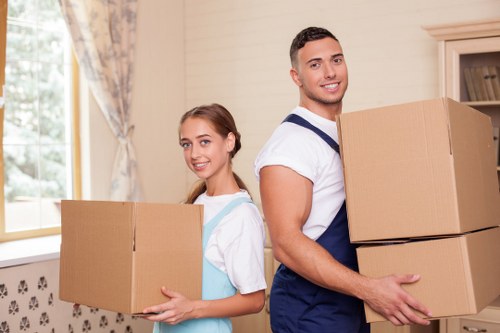 Careful packing and furniture protection for a home move in Highbury