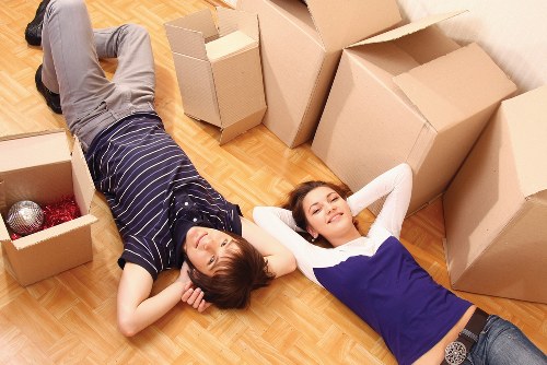 Packing and loading belongings for a move within Highbury