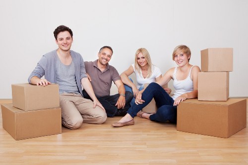 Boxes and furniture loaded for urgent local removals